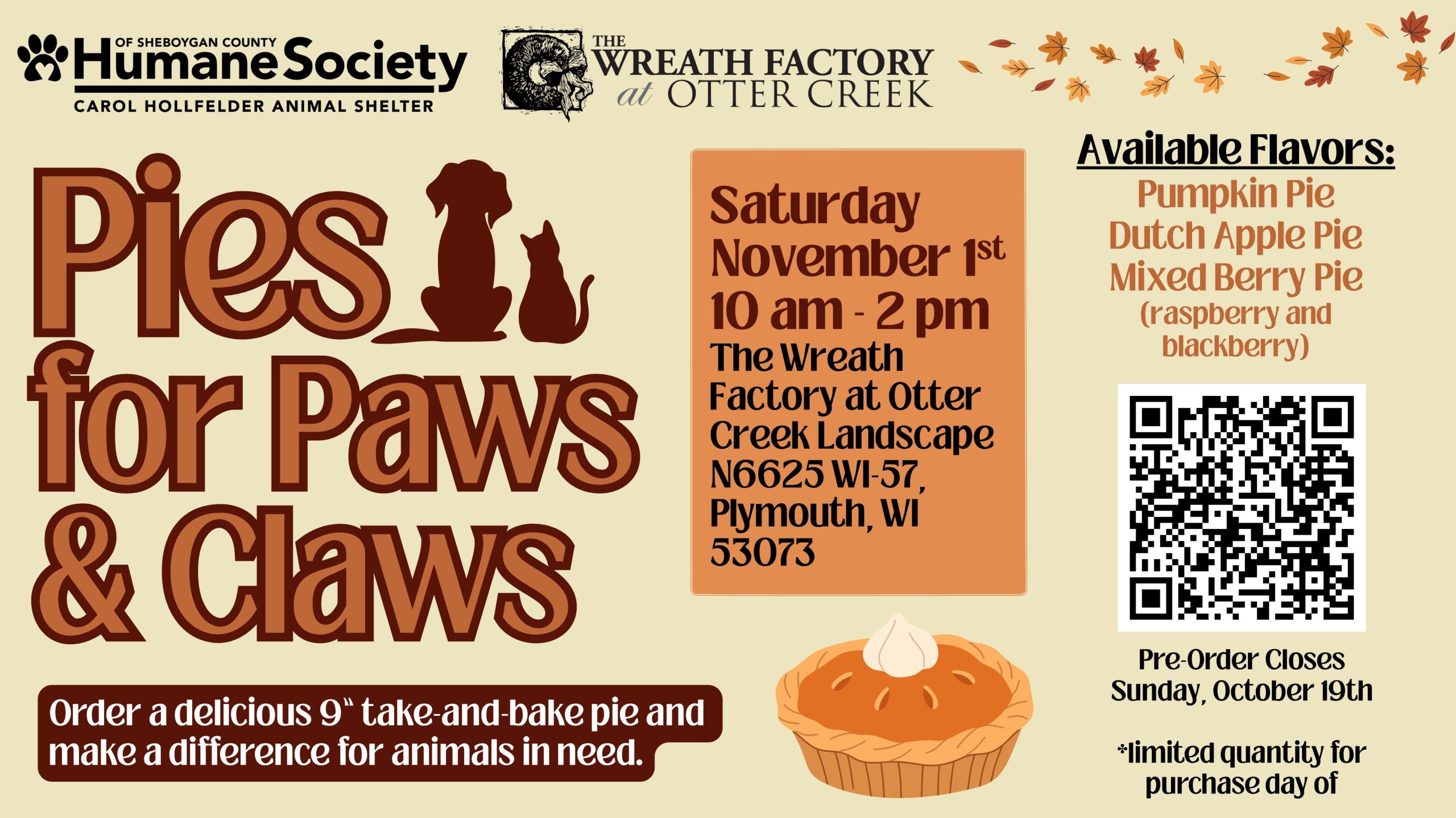 Pies for Paws Website Image